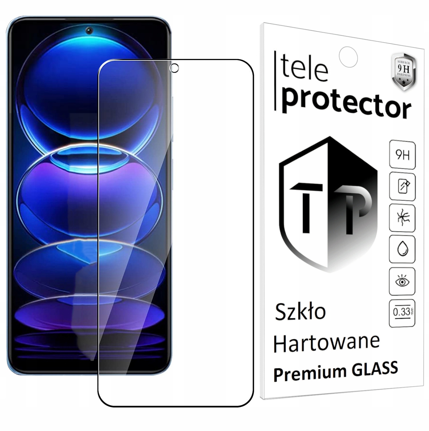 

Szkło z Otworem do Redmi Note 12 Pro I Poco X5 Pro