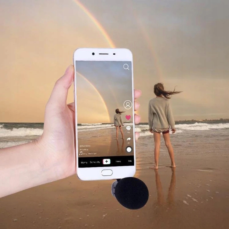 Mikrofon do aparatów i kamer Mikrofon kierunkowy + adapter Marka bez marki