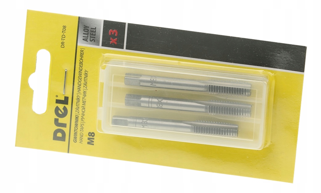 

Gwintowniki Metryczne M8 x 1.25 mm Gwintownik 3szt