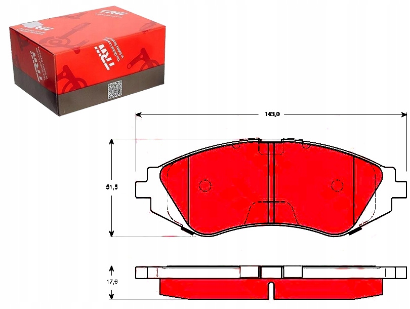 Trwgdb3265 КОЛОДКИ HAM. ДЭУ ПЕРЕД ЛАНОС/НУБИРА 1