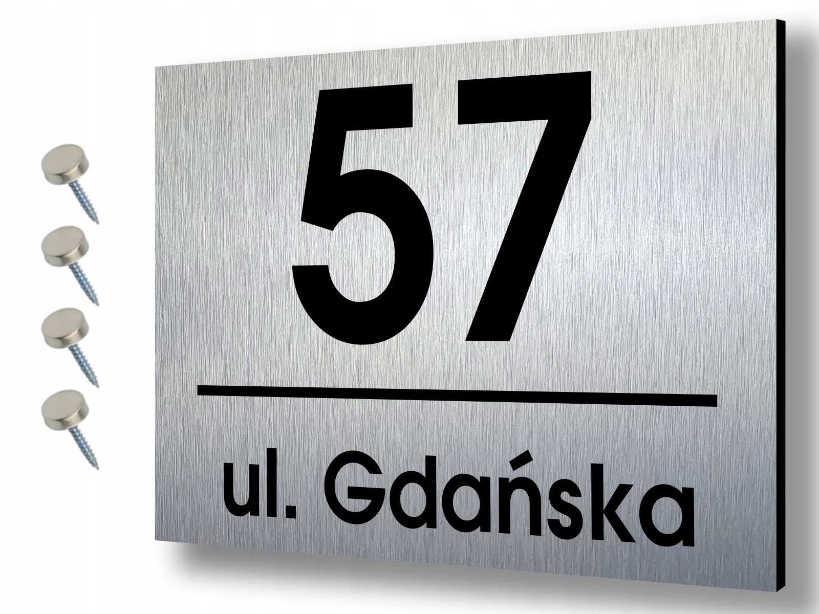 

Numer na dom Tabliczka adresowa Aluminium 30x20