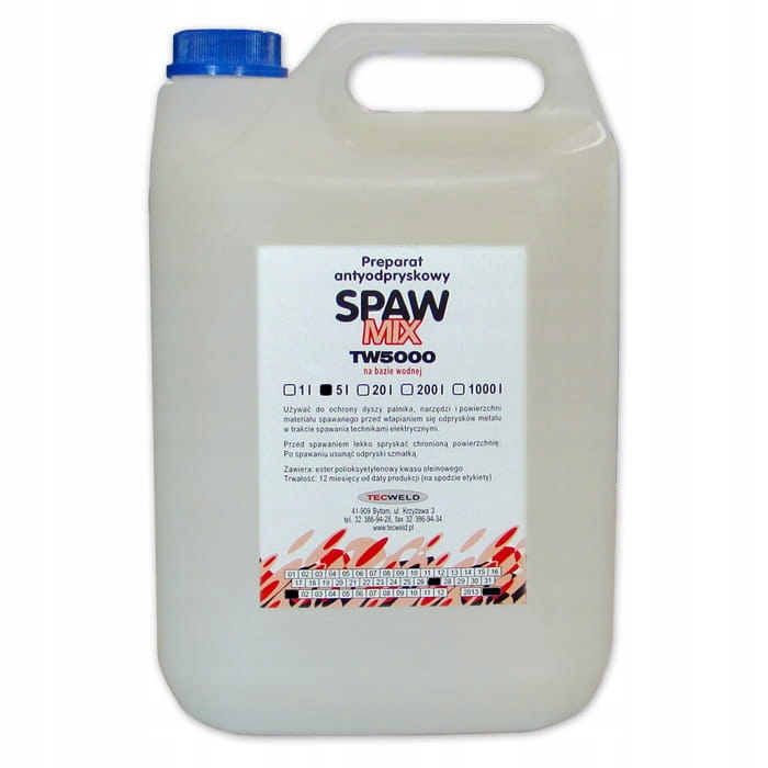 

Środek Antyodpryskowy Spawmix TW-5000 5 L
