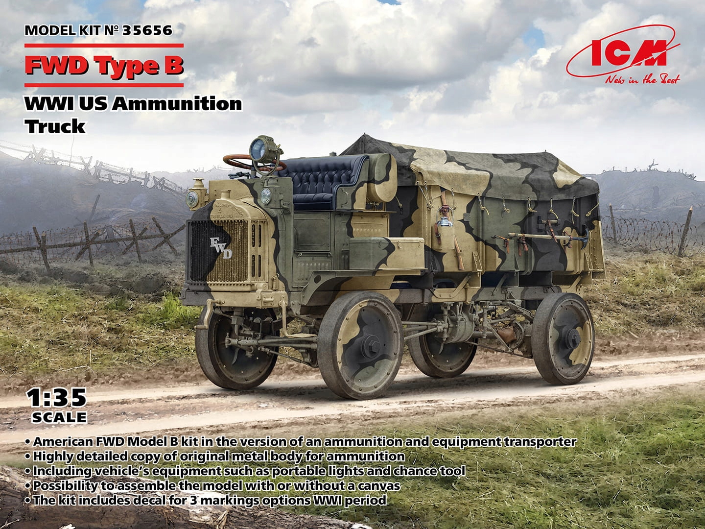 Fwd Type B (wwi Us Munition Truck) 1:35 ICM 35656