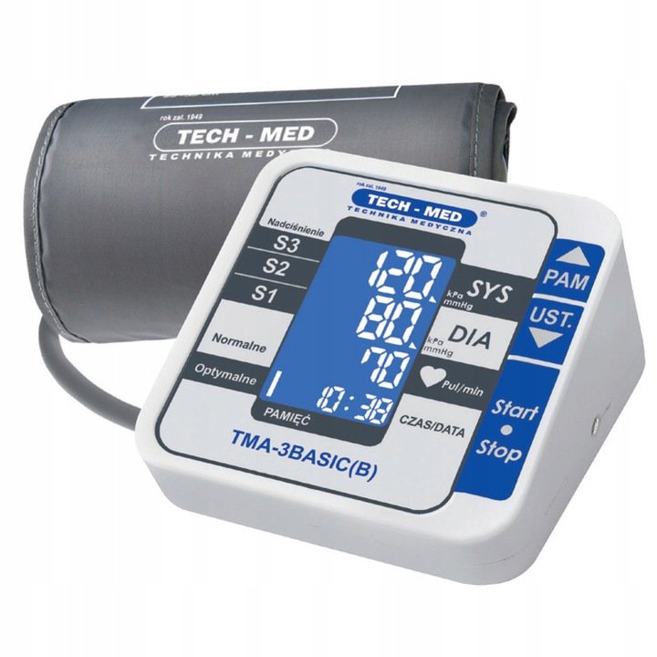 

Nowoczesny Polski Ciśnieniomierz Tech-med Arytmia