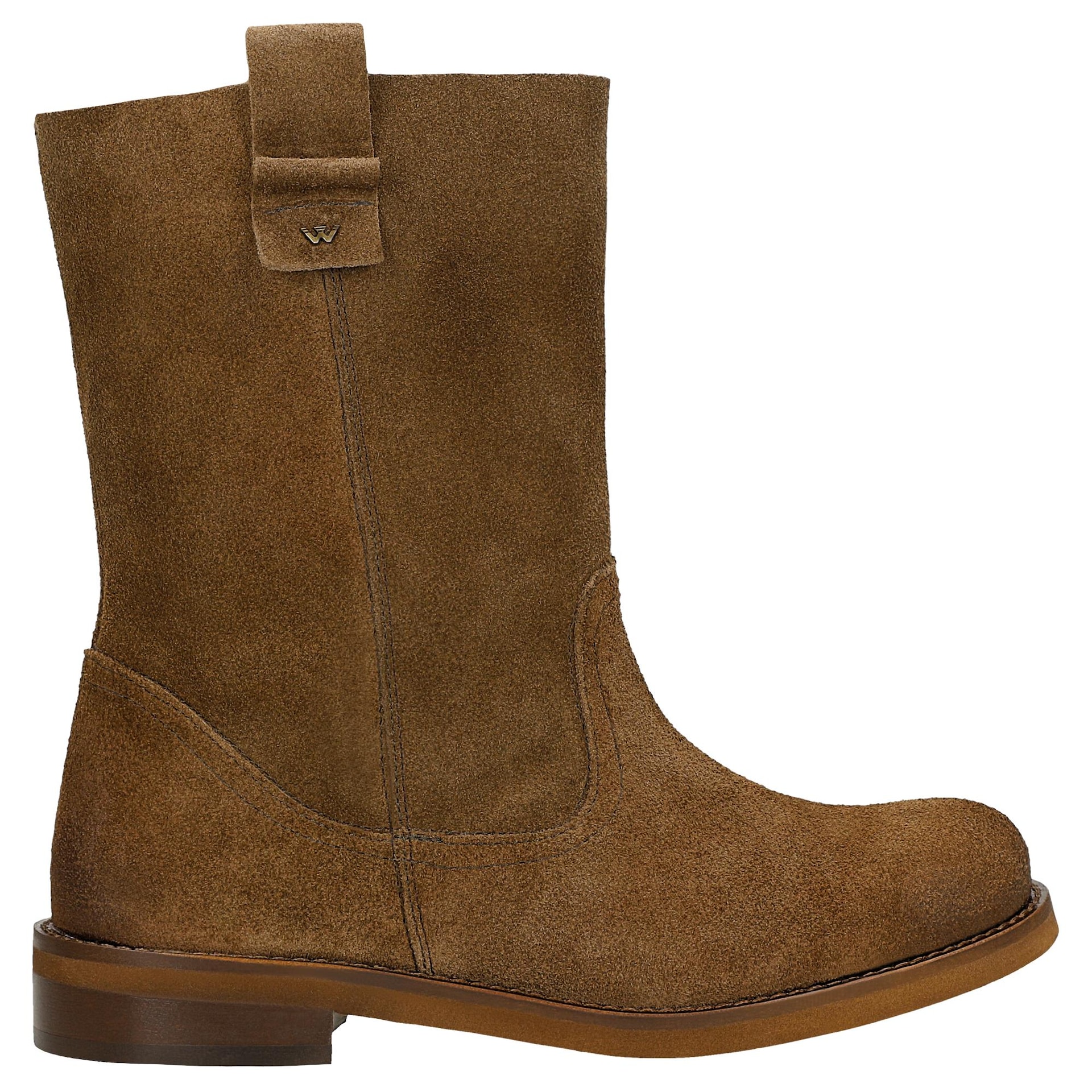 Světle hnědé dámské kotníkové boty nazouvací vel. 39