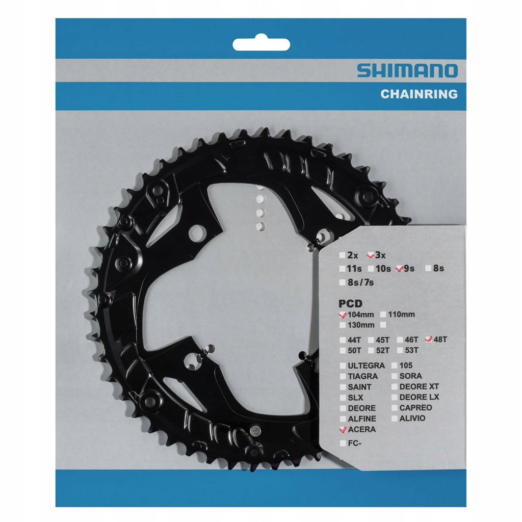 Shimano 48T Acera FC-T3010 zębatka rowerowa