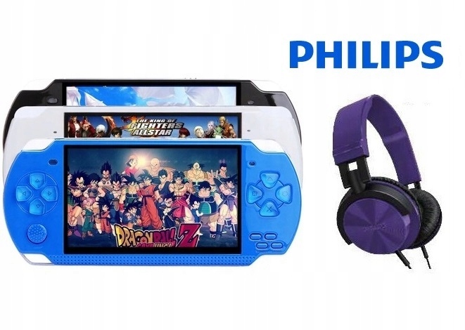 Konsola X6 1000 Gier Niebieska Słuchawki Philips SHL3000