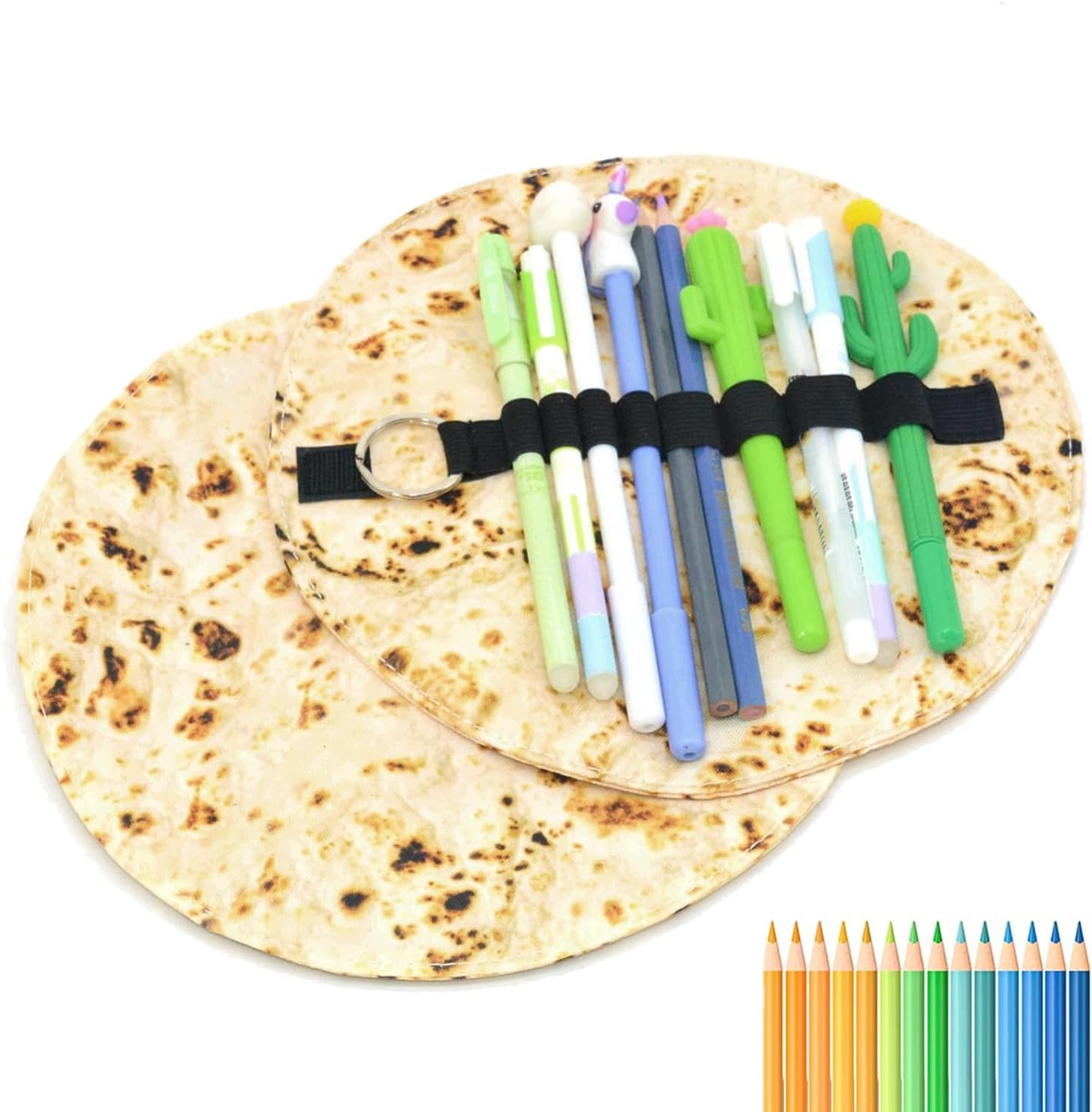 Piórnik tortilla 2 szt. w kształcie burrito do szkoły