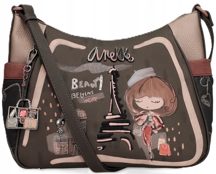 A143 Torebka duża listonoszka Anekke Mademoiselle Real