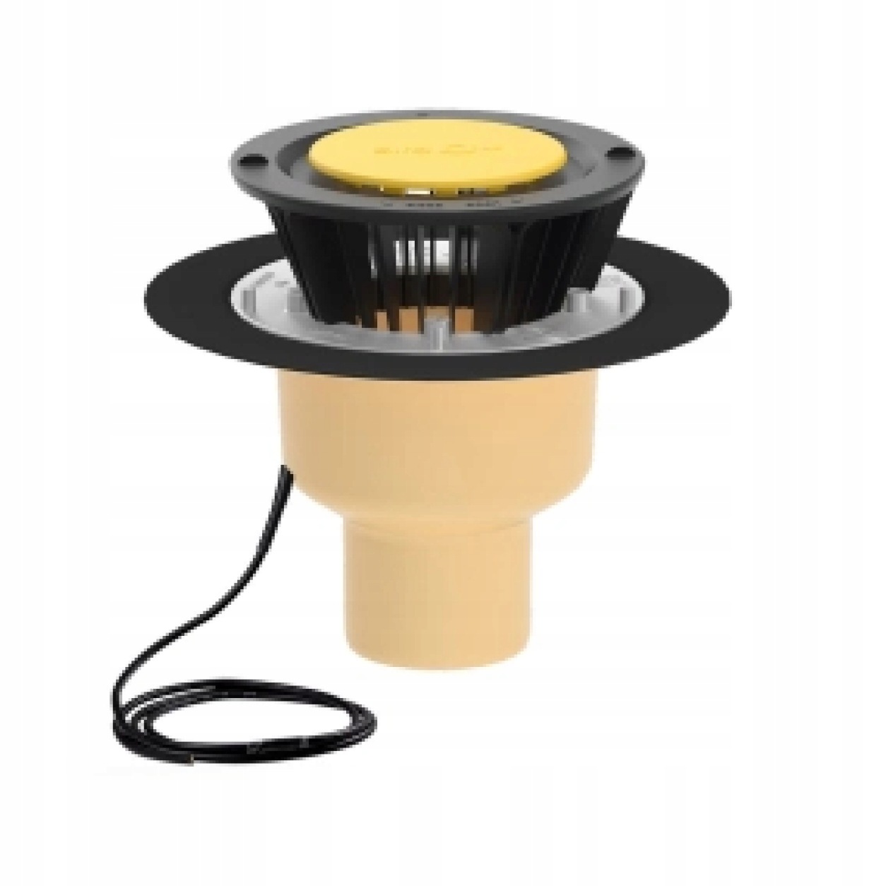 Sita Trendy Wpust Dachowy Pionowy Ogrzewany Kołnierz Zaciskowy DN70 75mm
