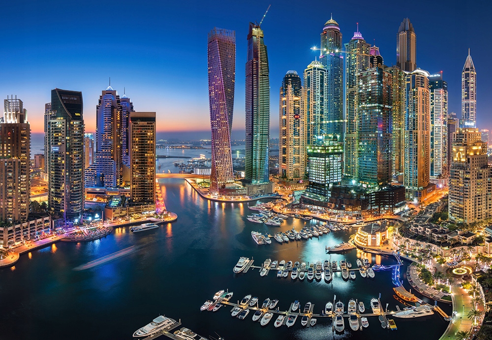 

Puzzle 1500 Miasto Widok Dubaj Dubai 9+ Castor