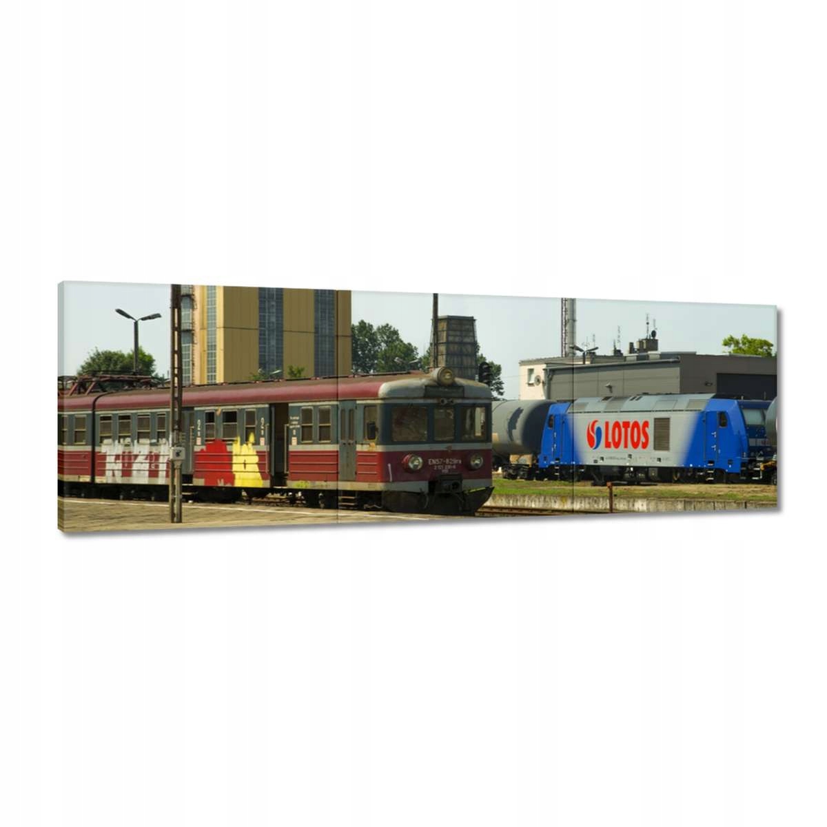 Obrazy 120x40 Elektrický vlak Pkp