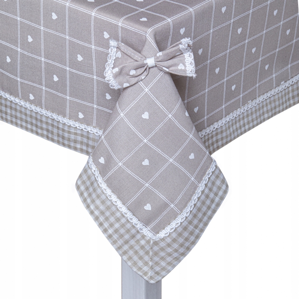 

Obrus Na Stół poliestrowy beżowy Jedeka 85 x 85 cm