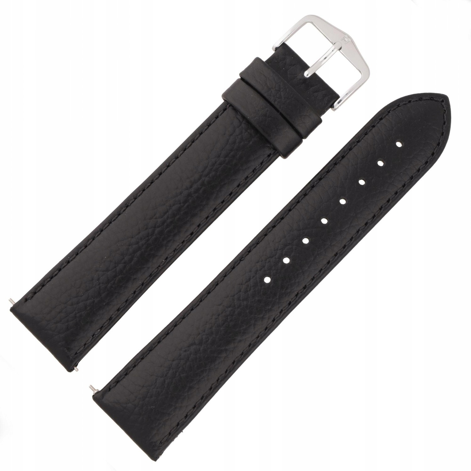 Pásek k hodinkám Hirsch 01502250-2-22 černý 22 mm