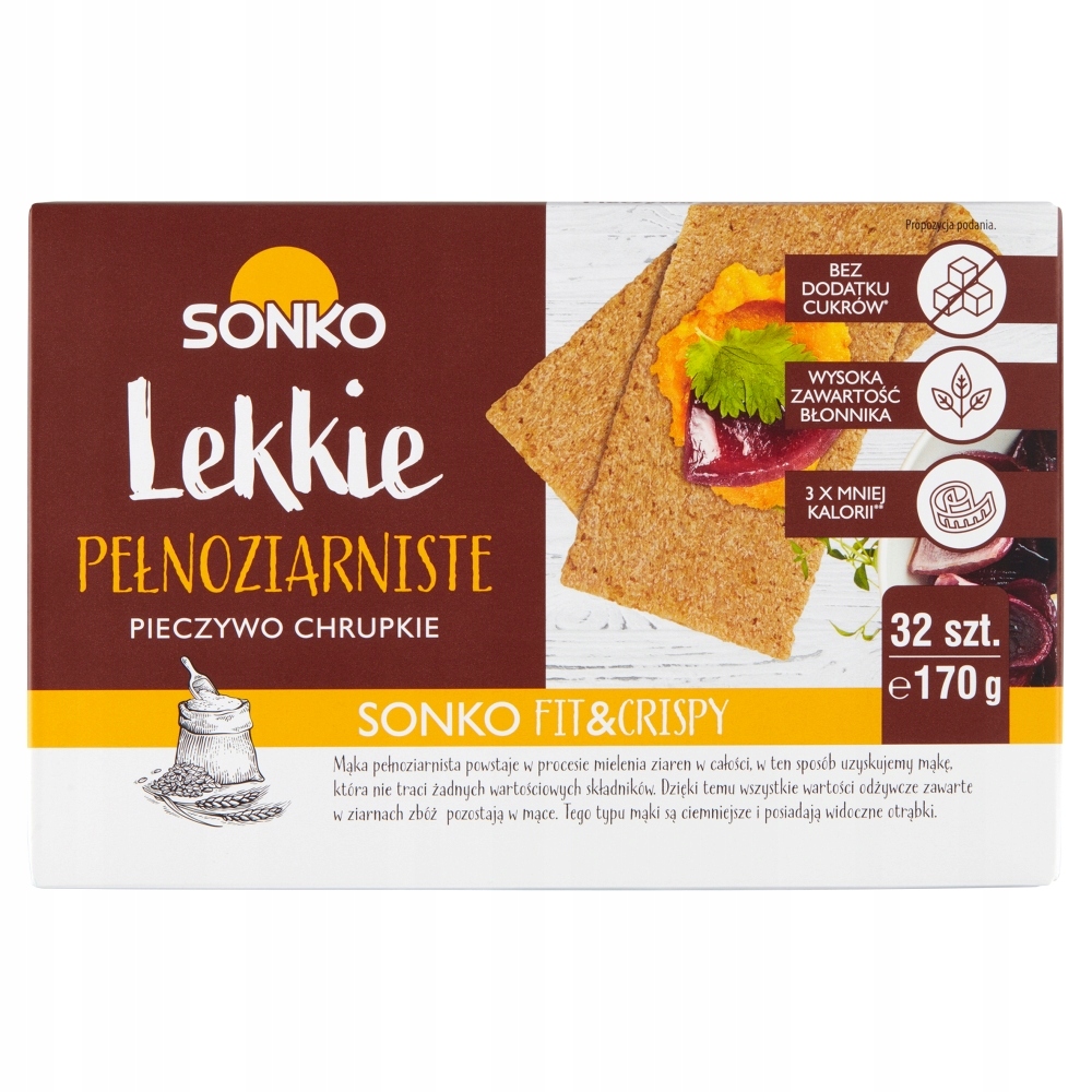 хліб SONKO легкий цільнозерновий 170 г бренд Sonko