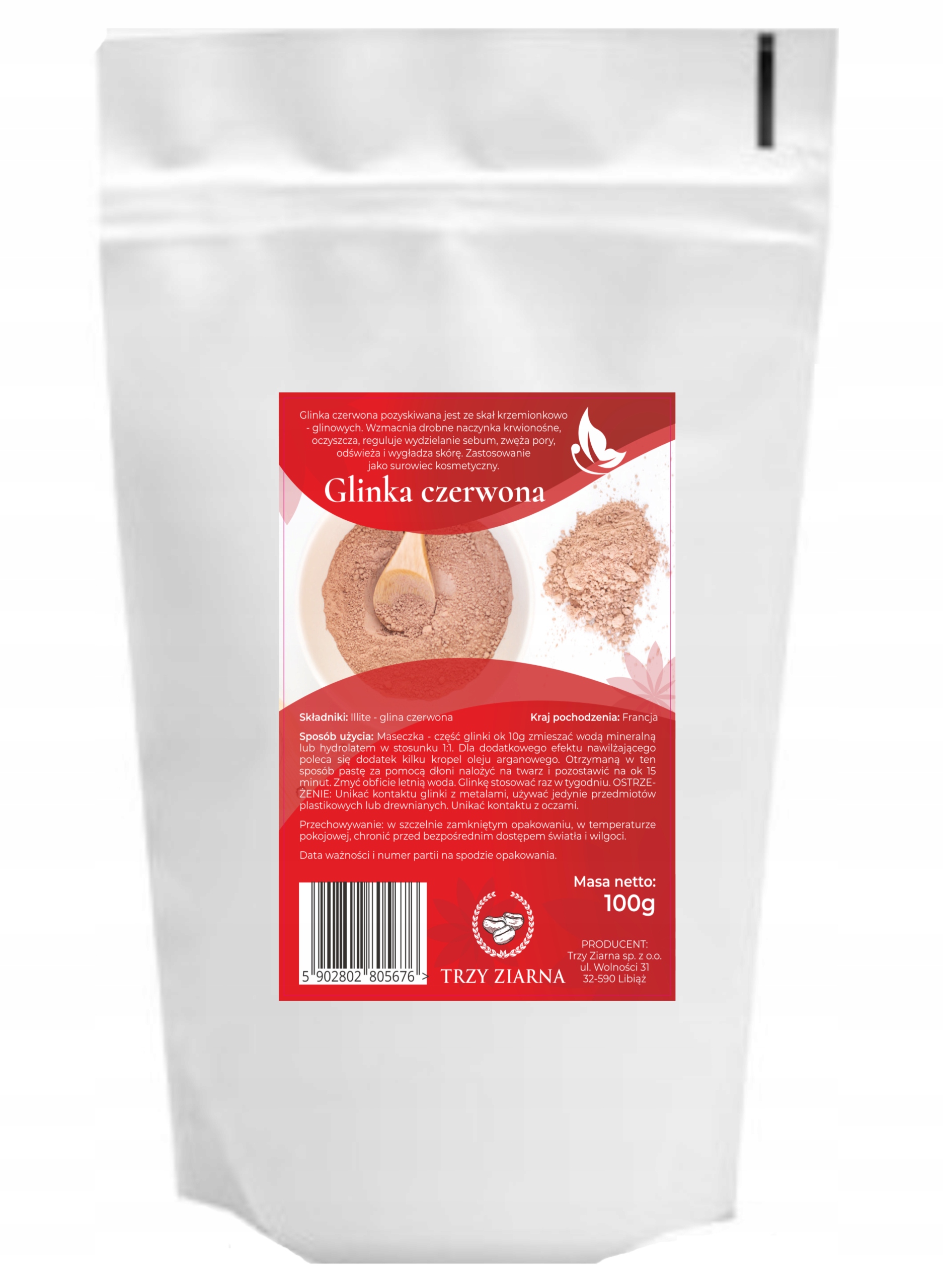 

Glinka Czerwona 100G Naturalna Vitalactive_pl