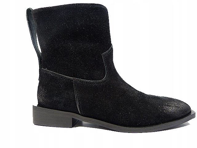 kotníkové boty Carinii 38,5 dámské vyčnívající podpatkem kožené kotníkové boty s širokými kotníky