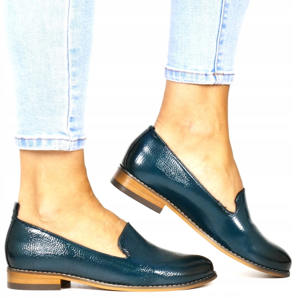 Zelené Mokasíny Na Ploché Podrážce, Elegantní Polobotky Loafersy