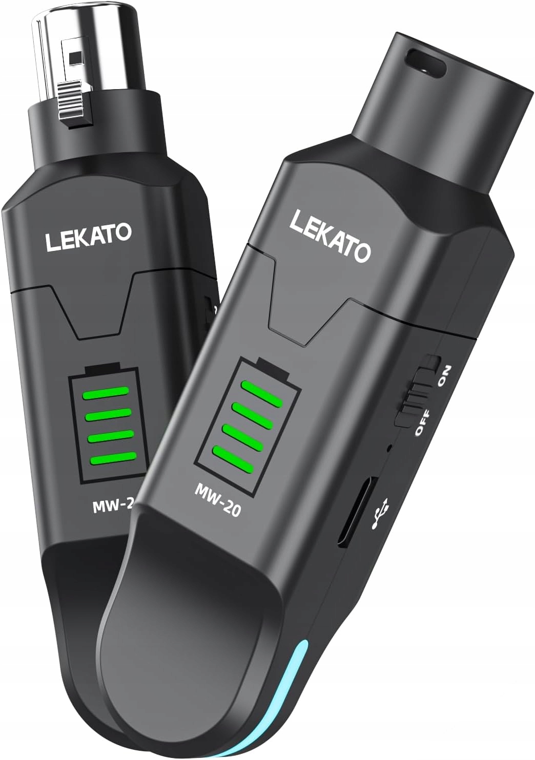 Bezdrátový vysílač Mikrofonu Xlr Lekato 2,4GHz 48V