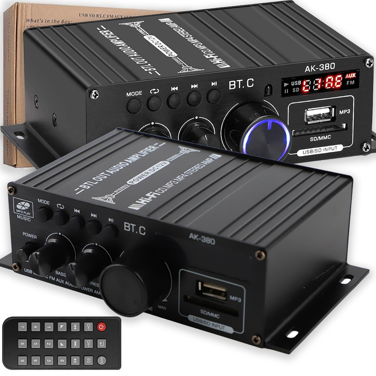 Digitální Zesilovač Stereo Zvuku Bluetooth Receiver 40 W