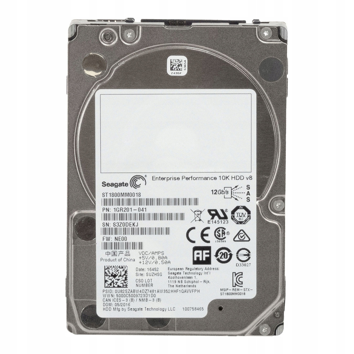 Seagate 1,8TB 10K 128MB SAS-3 2,5'' ST1800MM0018