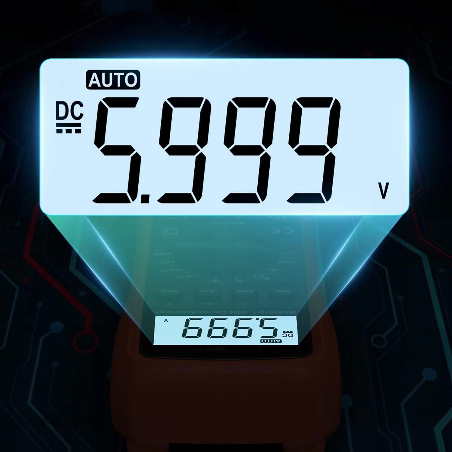 DOKŁADNY Multimetr CYFROWY Profesjonalny Elektryczny Tester MIERNIK PRĄDU Typ ręczny