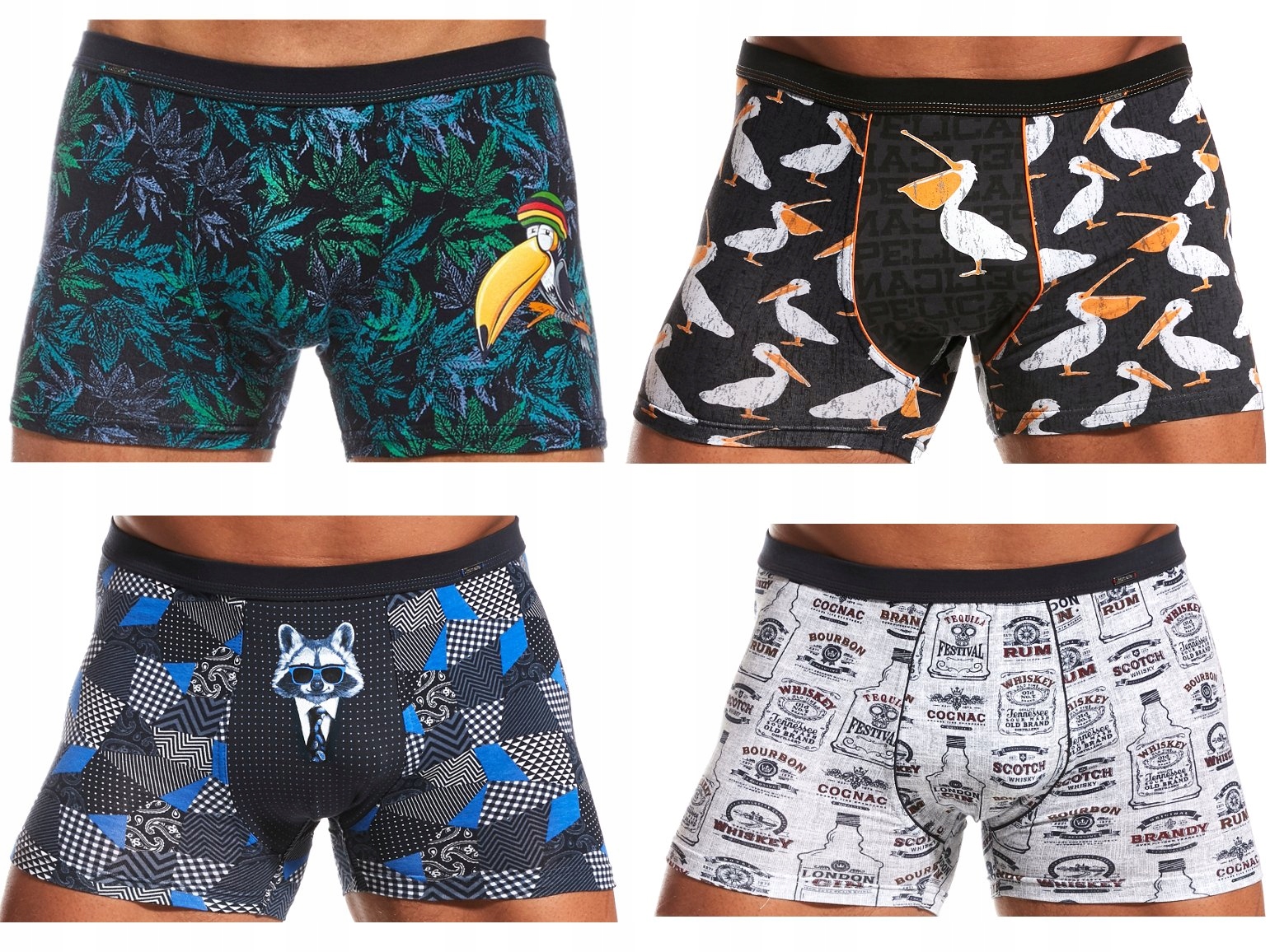 

Bokserki Cornette Tattoo Various Kolory 4szt. XXL