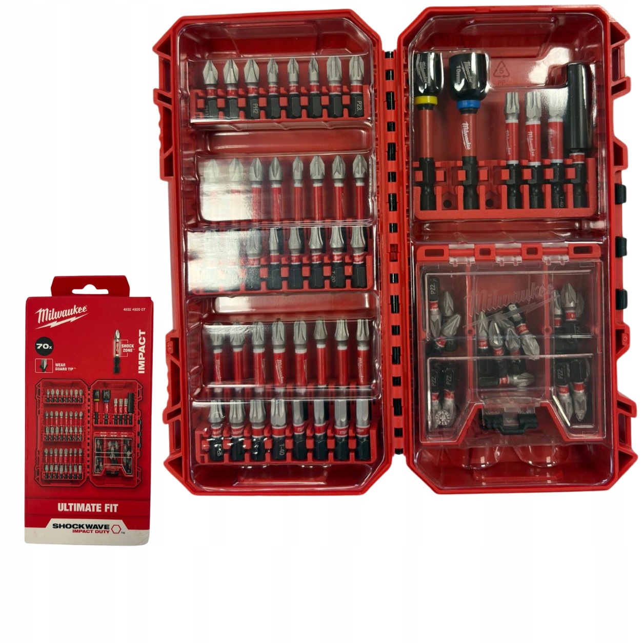 Milwaukee 4932492007 zestaw bitów udarowych Shockwave 70 szt Ph Pz Tx Hex