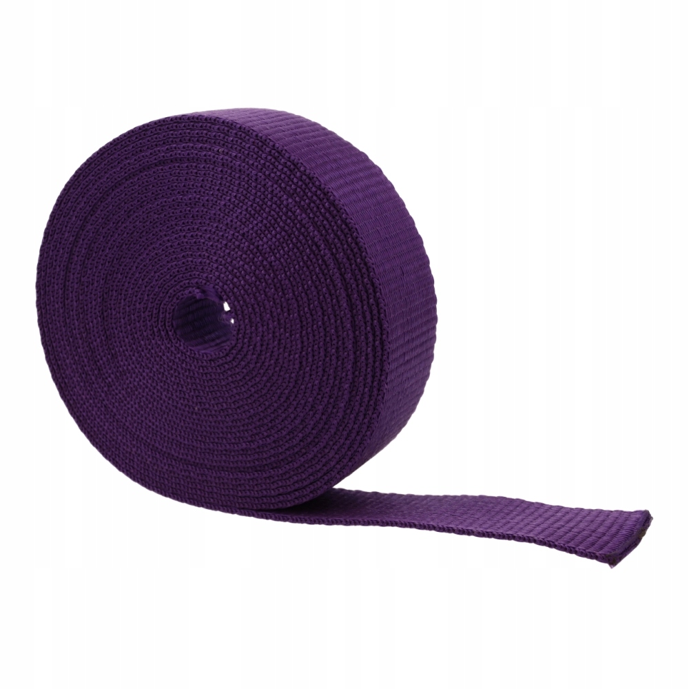 Popruh 25mm Polypropylen 500kg Vodítko Obojek Postroj 50 metrů Fialová