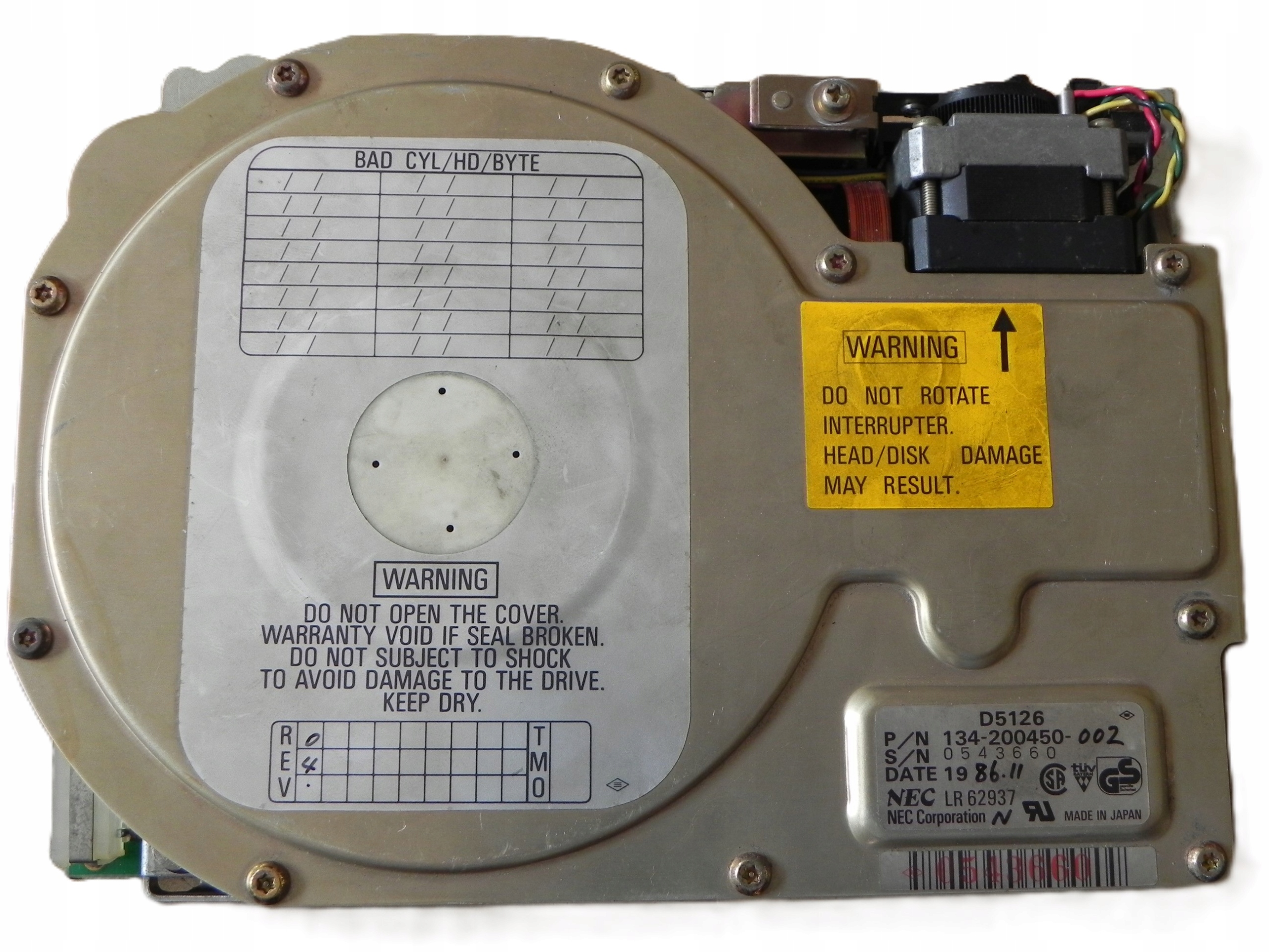 Dysk twardy NEC MFM 5.25