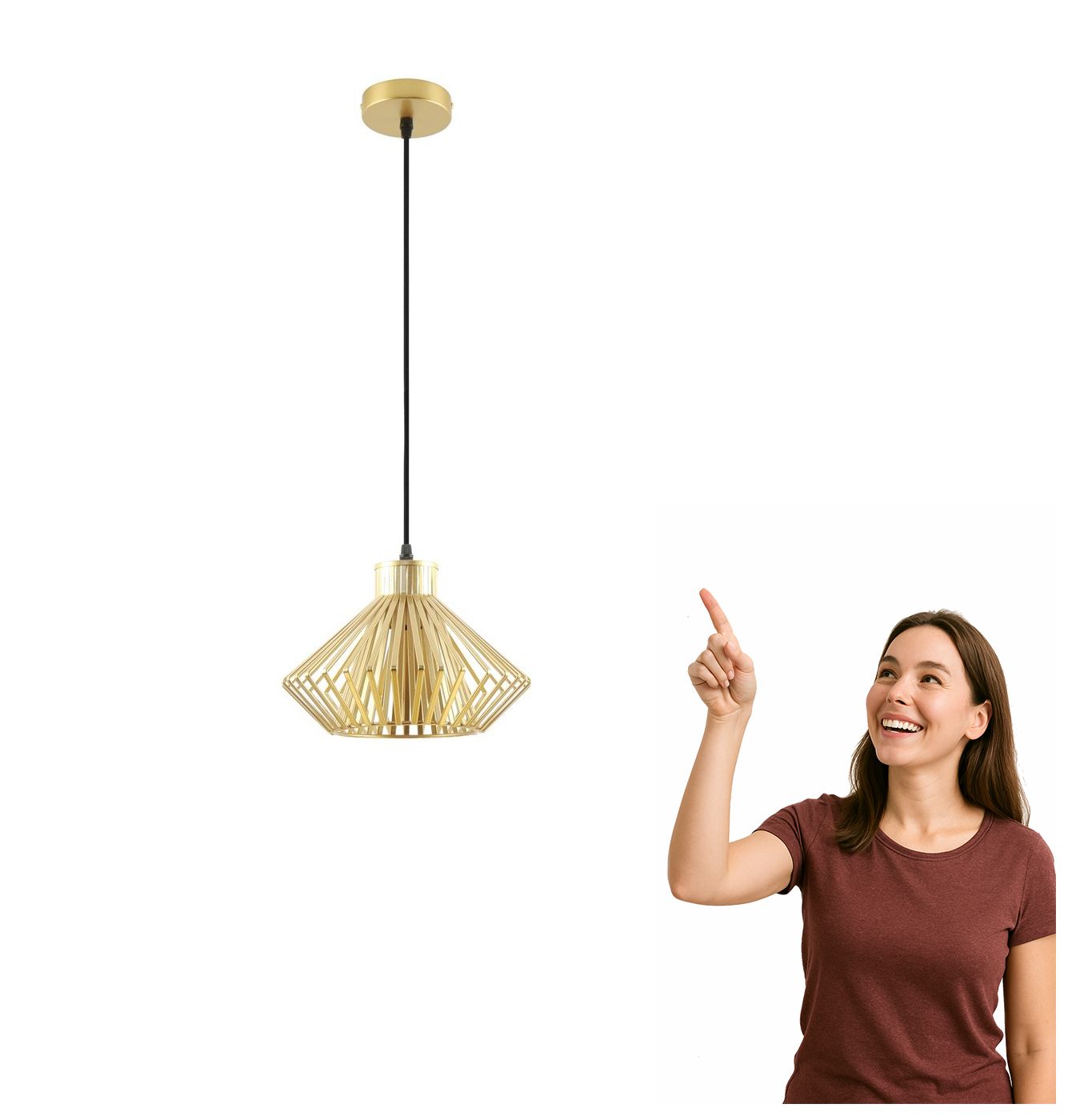 Závěsná lampa Dolia A8080-GLD Zuma Line