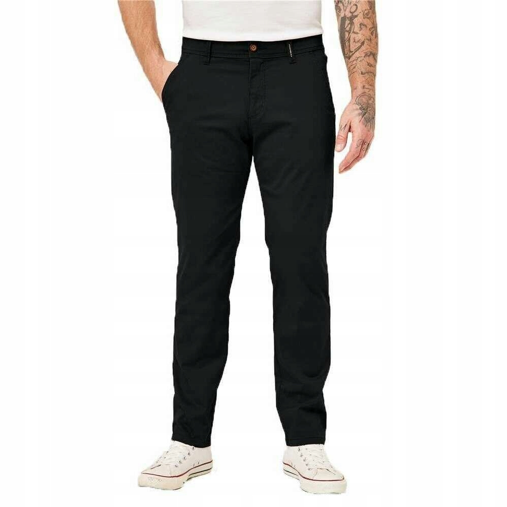 Chino Kalhoty Redpoint Odessa Velké Velikosti Černé 3XL 48/30