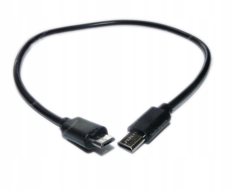 Kabel USB Type C - micro USB krótki 30cm OTG Złącza USB - USB 3.1 typ C