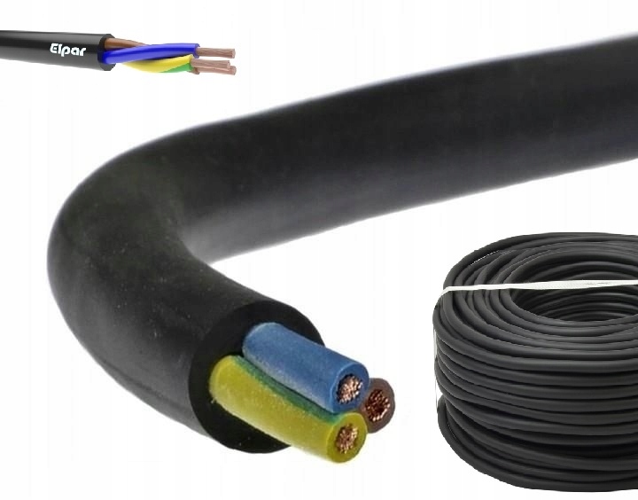 

Przewód Kabel Warsztatowy H05RR-F Ow 3X1 Guma Pl