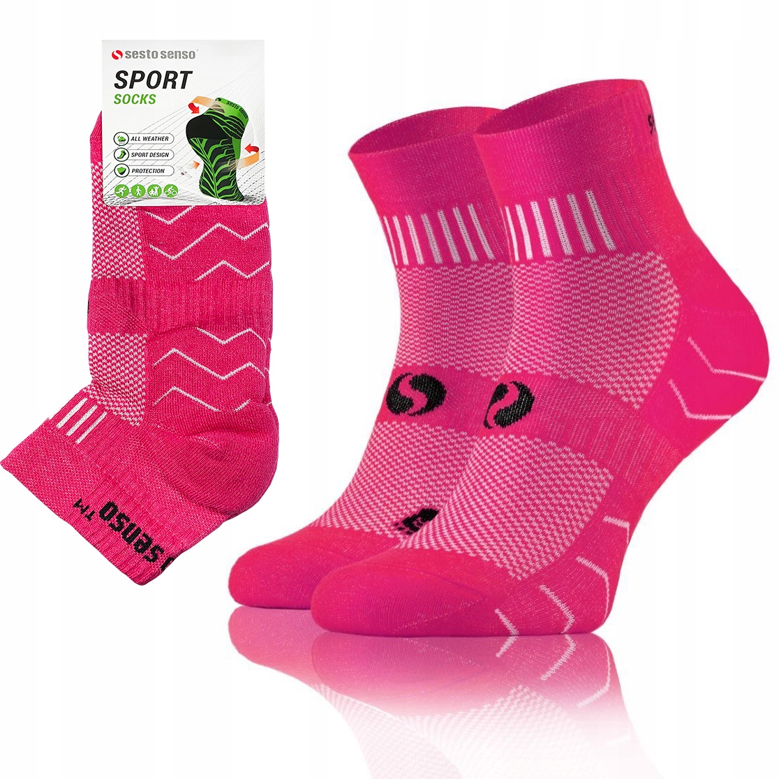 

Skarpety sportowe oddychające Sesto Senso 39-42