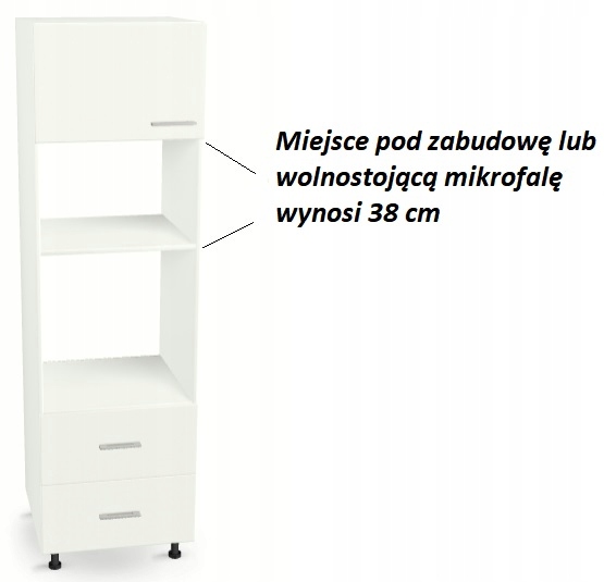 Słupek pod Piekarnik-Mikrofalę GRAFIT Marka DG MEBLE