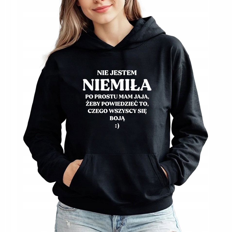 Mikina Černá S Kapucí Na Dárek Narozeniny Nejsem Zlá XXL