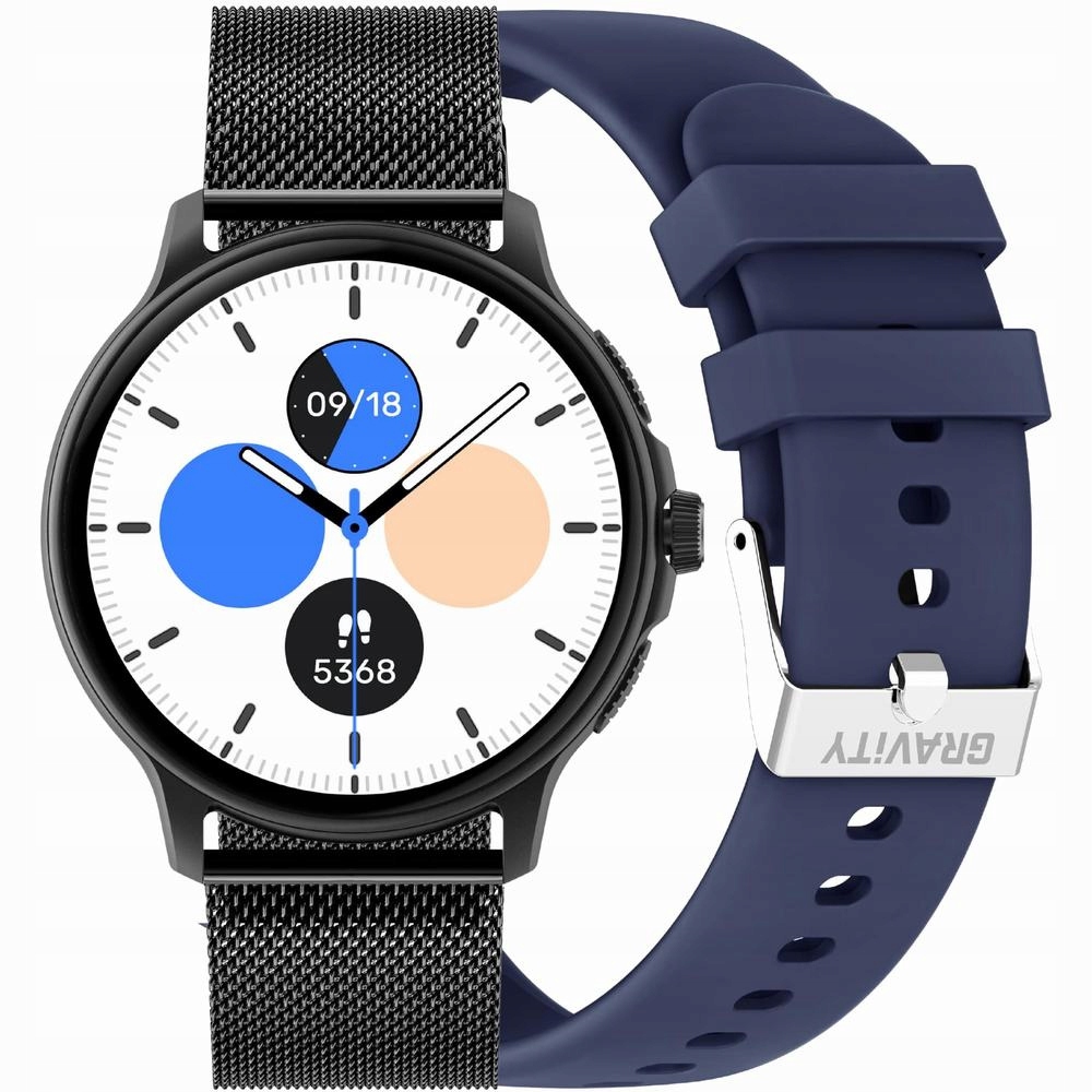 Chytré Hodinky Unisex Gravity GT12-2 Bluetooth Hovory, Přídavný Pásek (sg03)