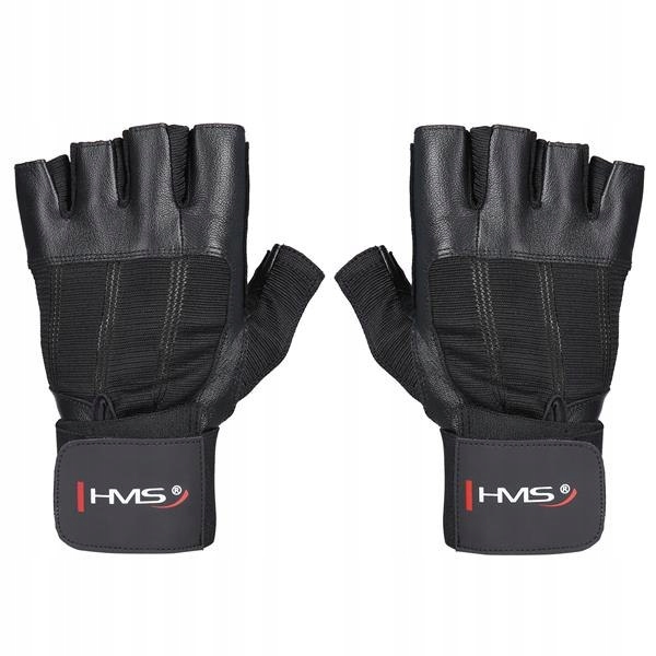 RST04 Black Rozm. L Rękawice Na Siłownię Hms