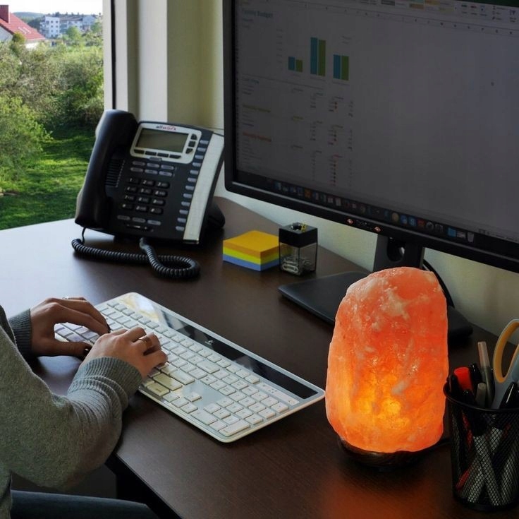 LAMPA SOLNA SÓL HIMALAJSKA 1-2 kg JONIZATOR Lampka Naturalna na PREZENT Kod producenta Solny blask