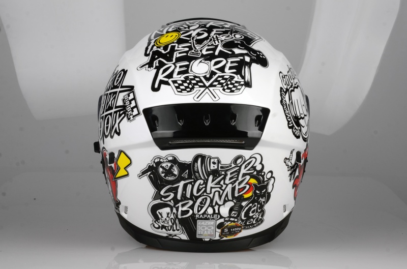 Kask Motocyklowy LAZER RAFALE EVO Stickerbomb (kol Rozmiar XL