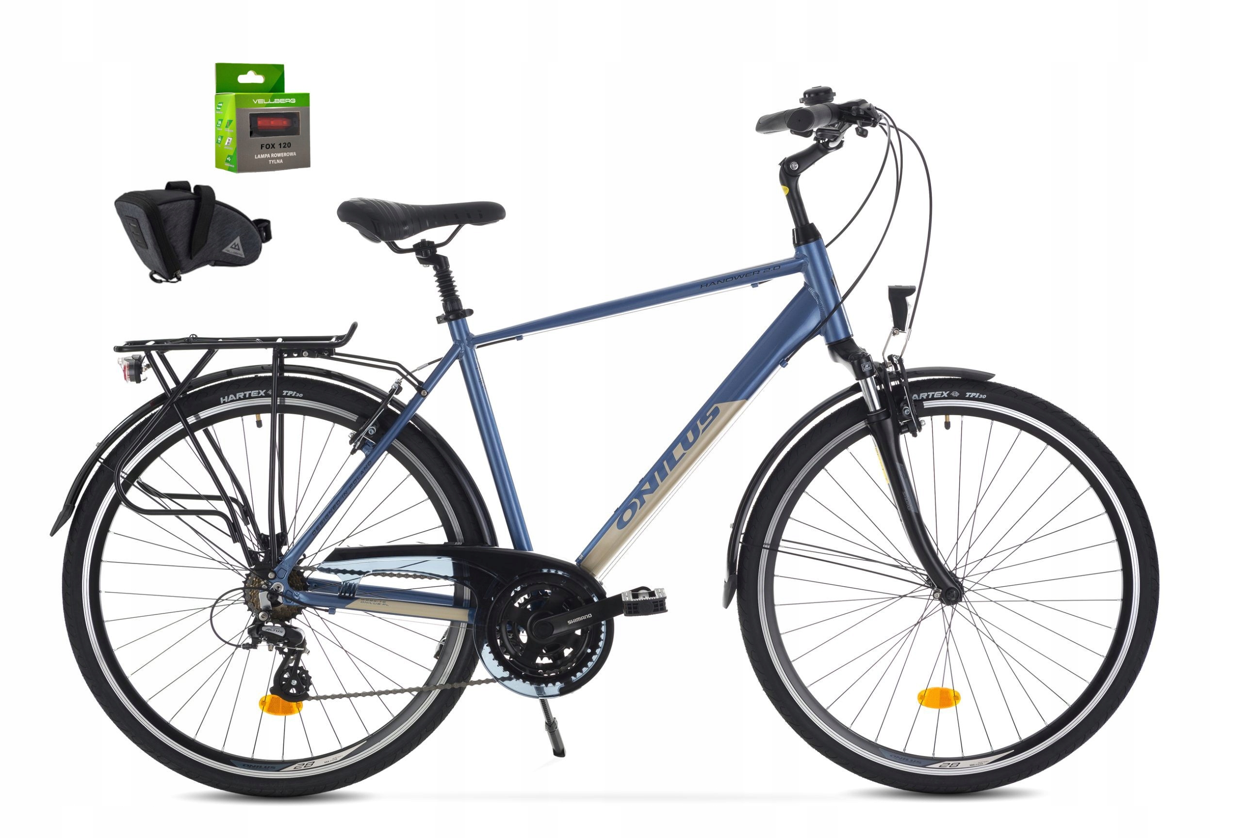 Rower 28 Onilus Hanower 2.0 męski 19" niebieski