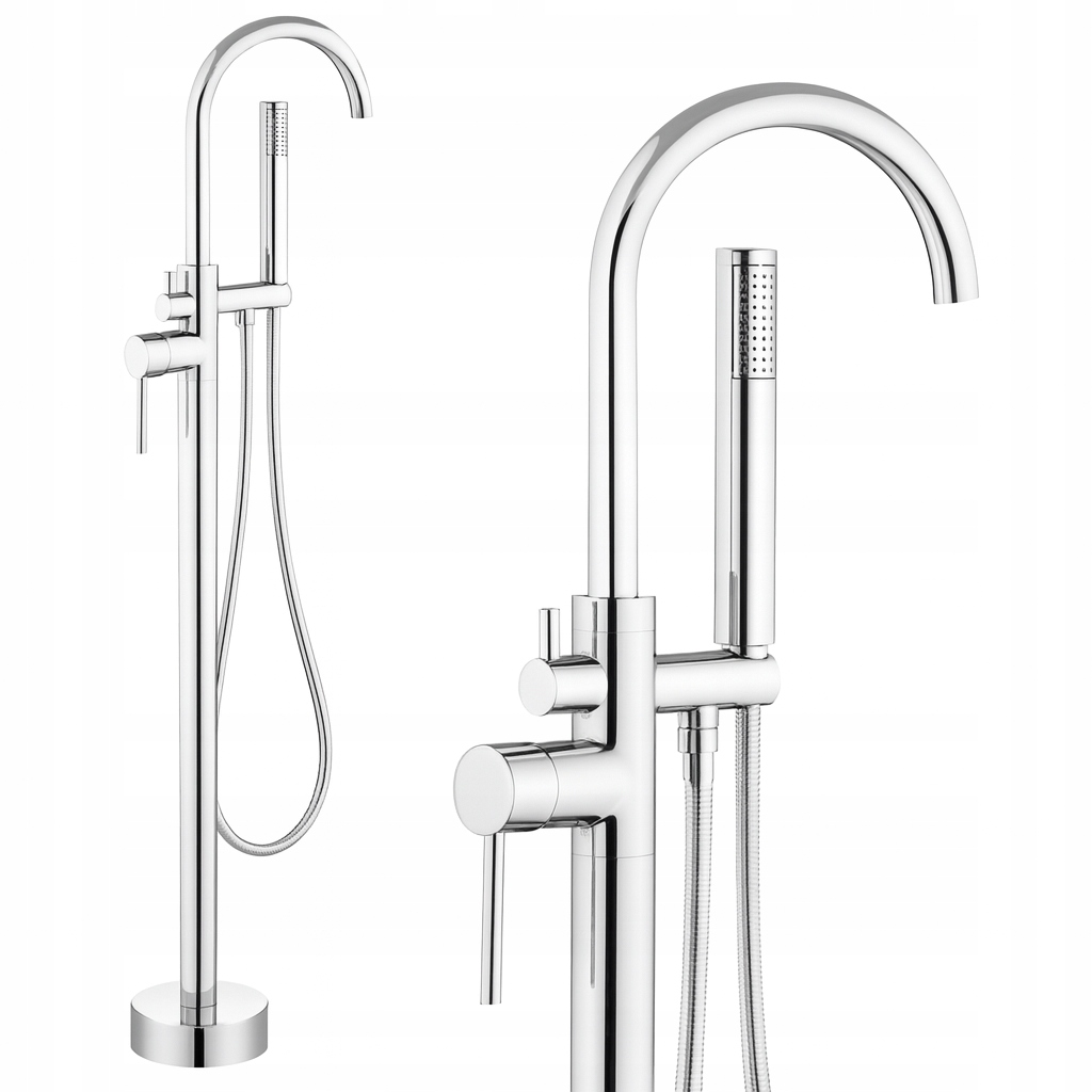 Vaňová Batéria Voľne Stojaca Sprchová, Chrómová, Sprchová Do Vane