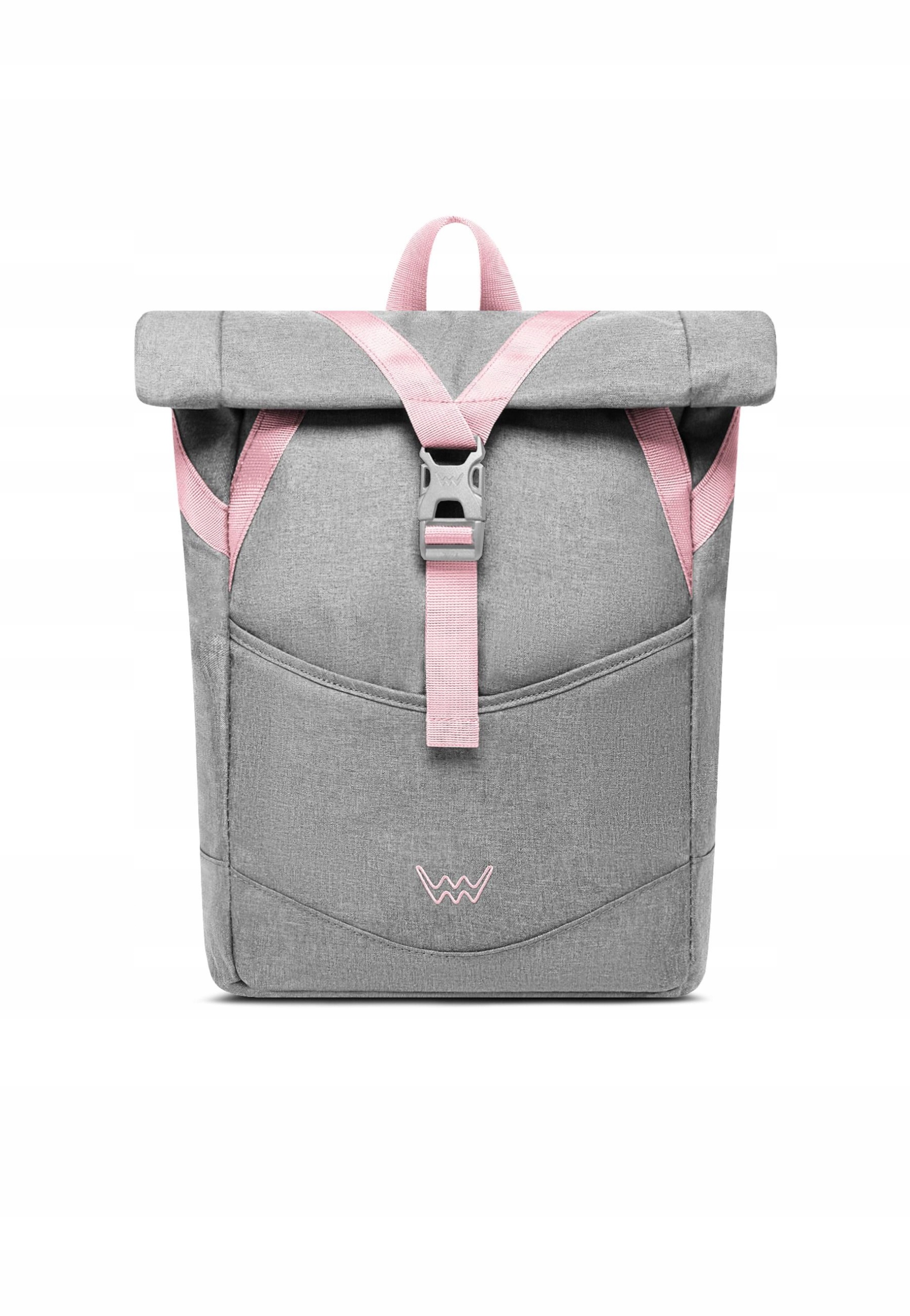 Městský batoh Vuch Veerle Grey roll-top na notebook 15,6 palce šedý