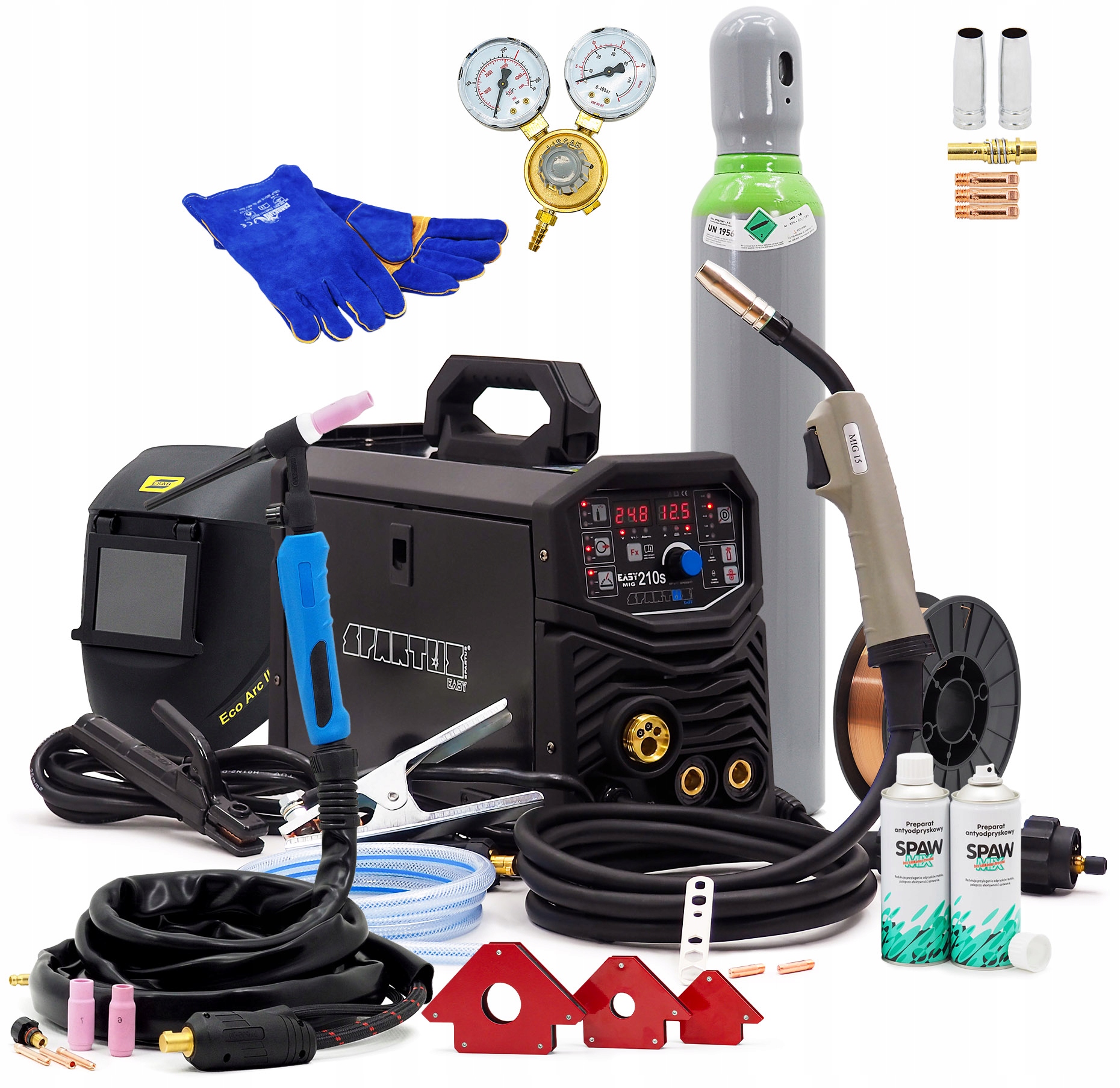 Комплект SPARTUS EasyMIG 210s Easy Mig Synergia +TIG