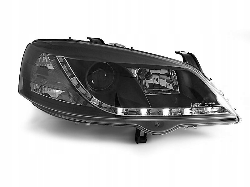 Lampy przednie Opel Astra G 97-04 Daylight czarne