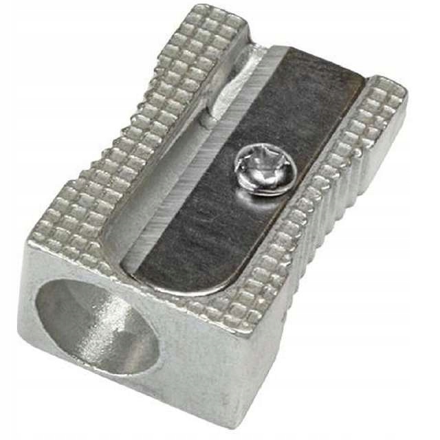 Temperówka METALOWA pojedyńcza ALUMINIOWA zwykła