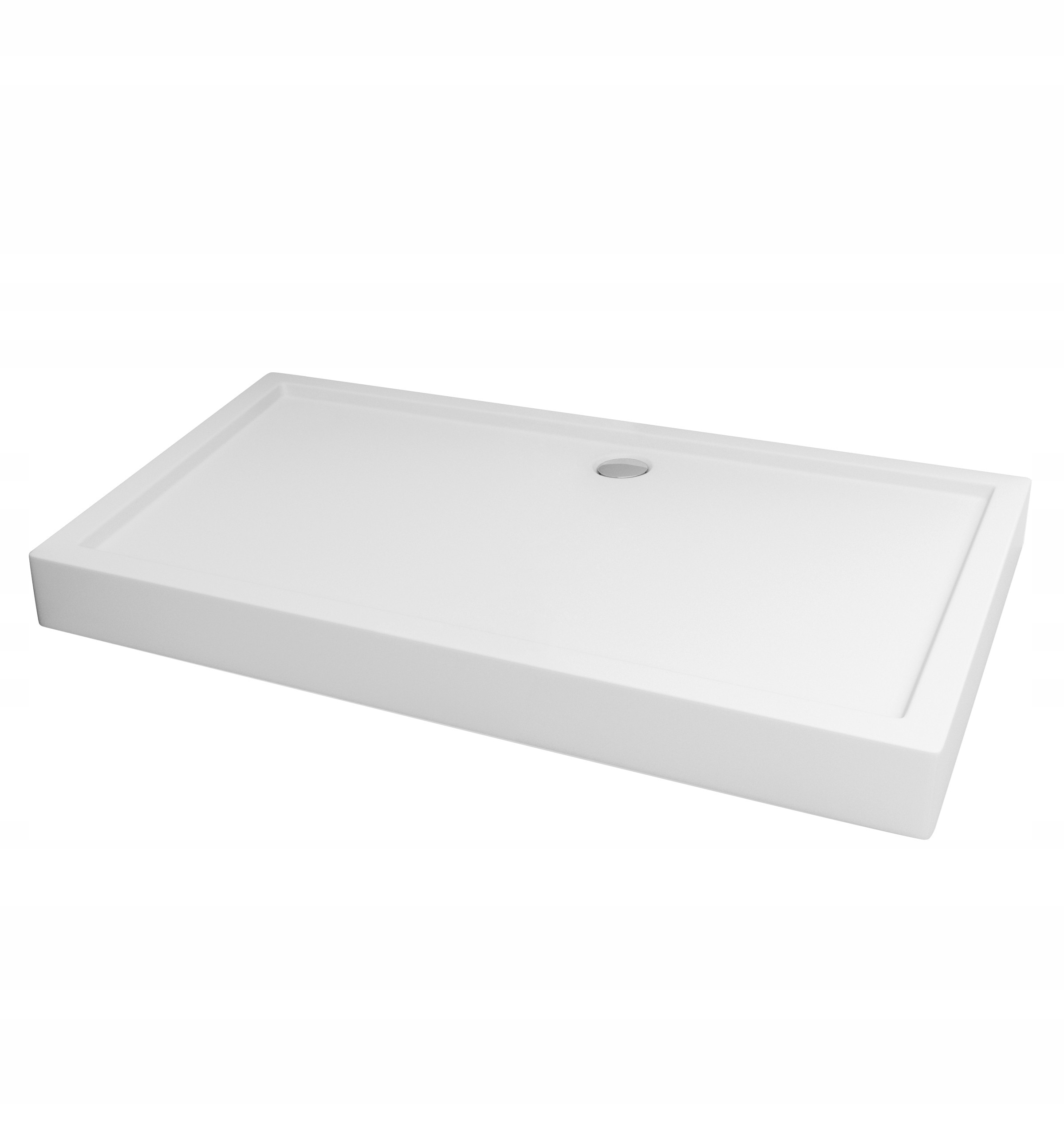 Brodzik prysznicowy 120x80x14 niski akrylowy biały