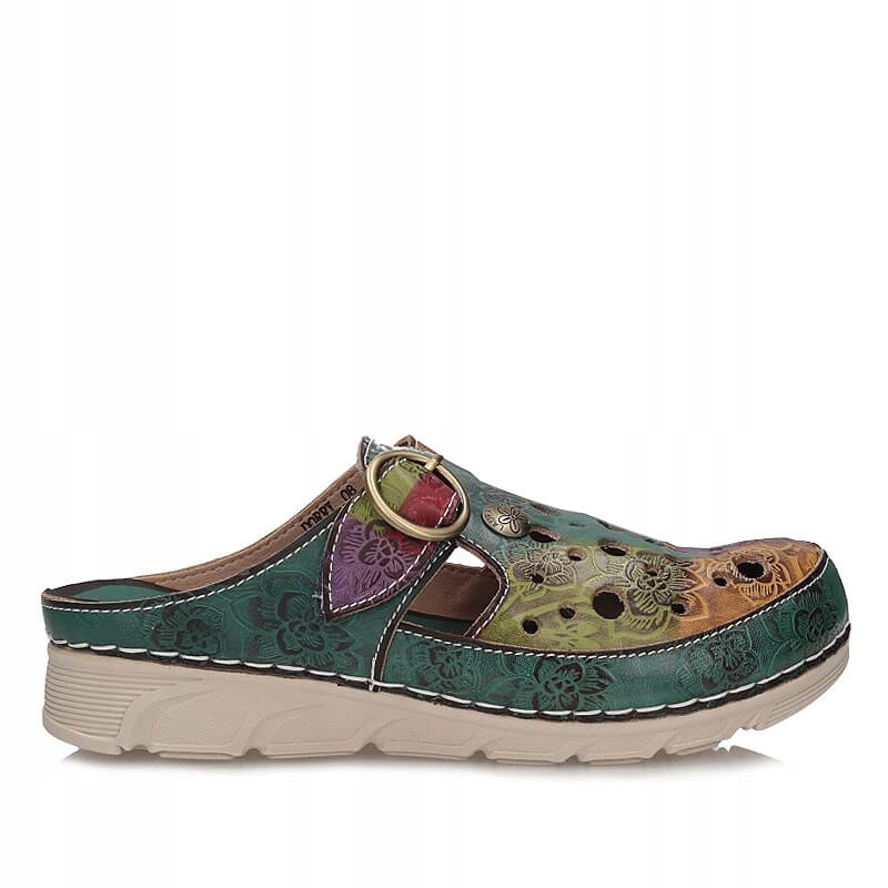 Dámské originální Nazouváky Laura Vita 0006013 Dorry 08 Turquoise JD1819-8