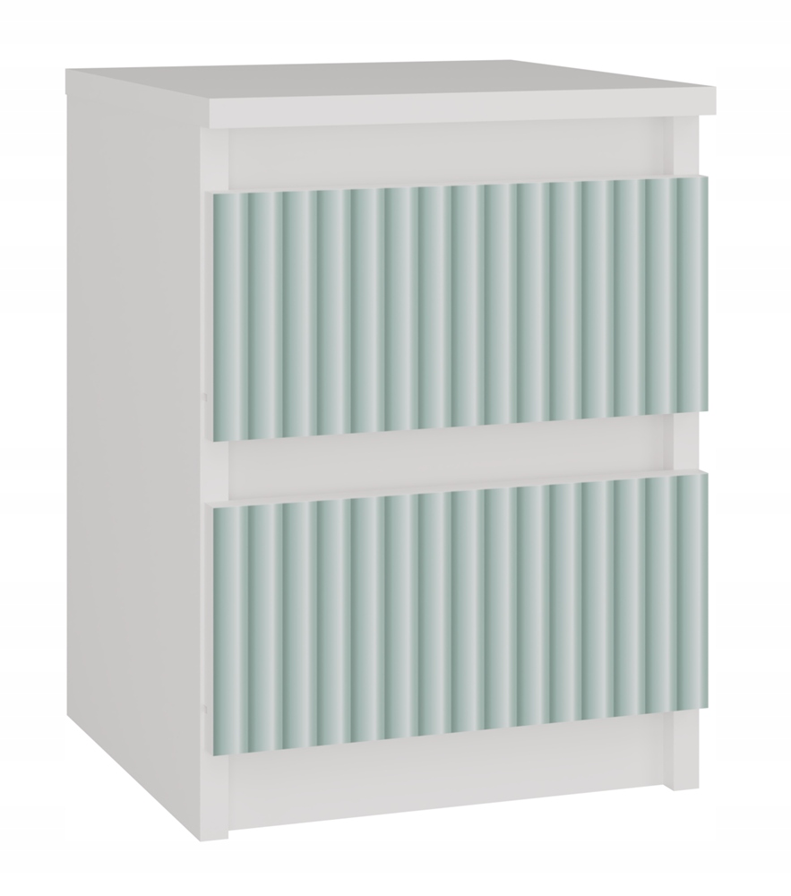 Noční Stolek M2 Bílý Přední Mátový Zelený Arteso Malwa Stolek Komoda